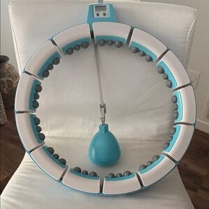 Blue and White Fitness Hoop